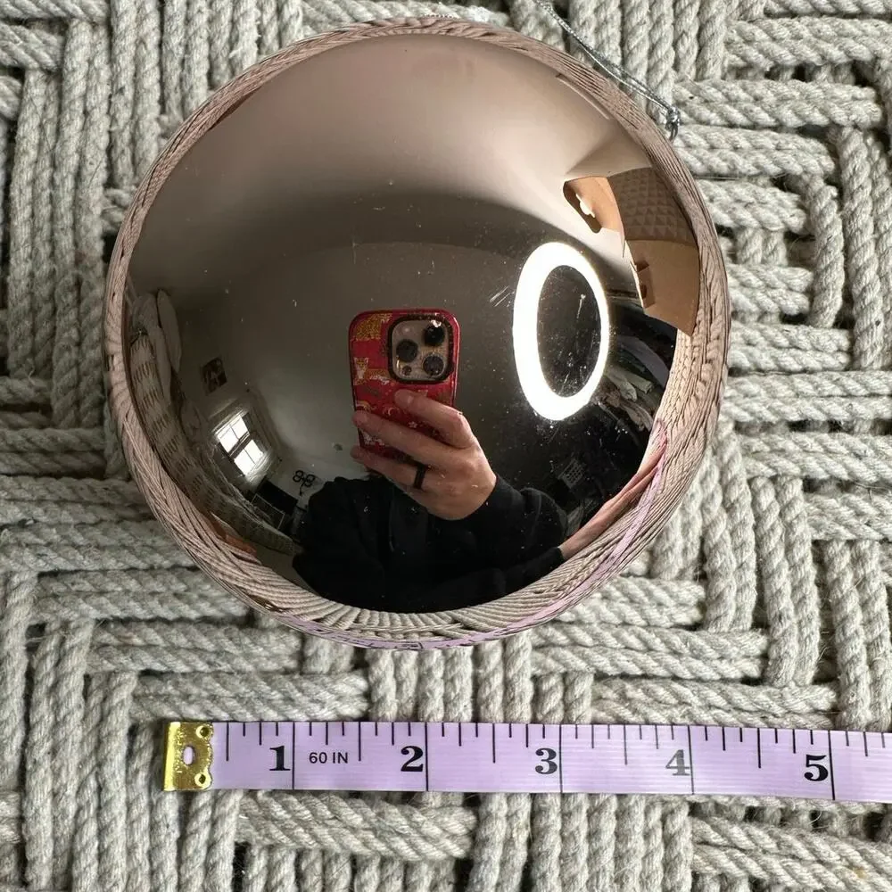 West Elm: Pink Mirror Ornament